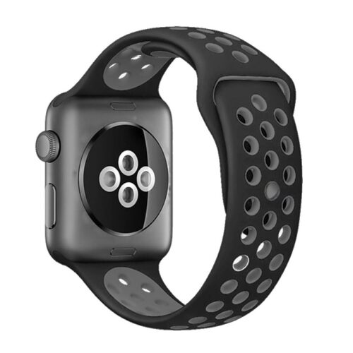 Apple Watch Sport szíj lyukacsos, Fekete