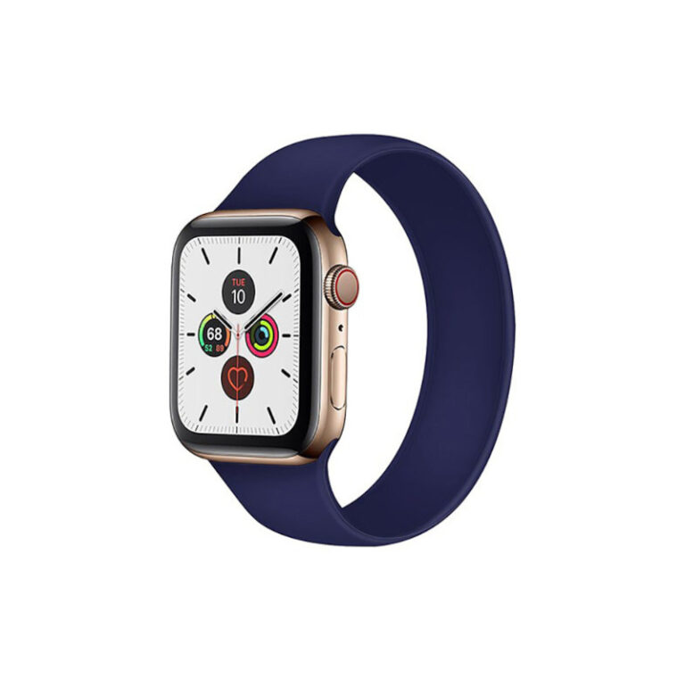 Apple Watch körpánt szilikon szíj, sötétkék színben