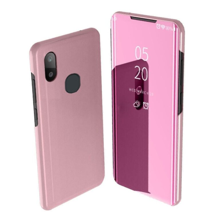Samsung Galaxy A40 tok, Smart Cover Pink rózsaszín tükrös