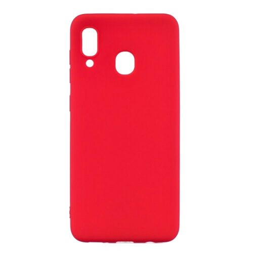 Samsung Galaxy A40, Simple Red egyedi piros szilikon védelem