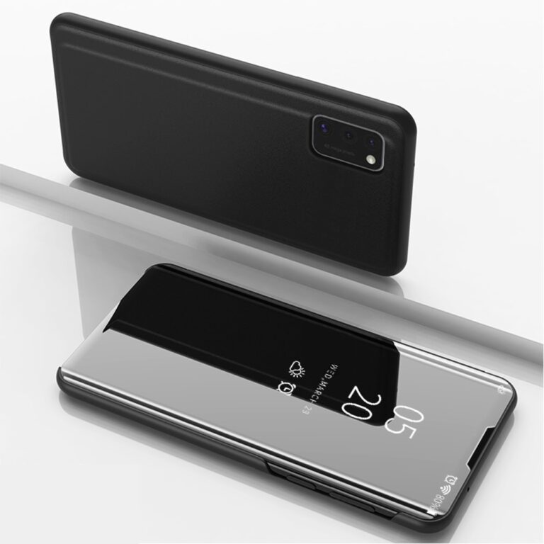 Samsung Galaxy A41 tok, Smart Cover Black kinyitható áttetsző