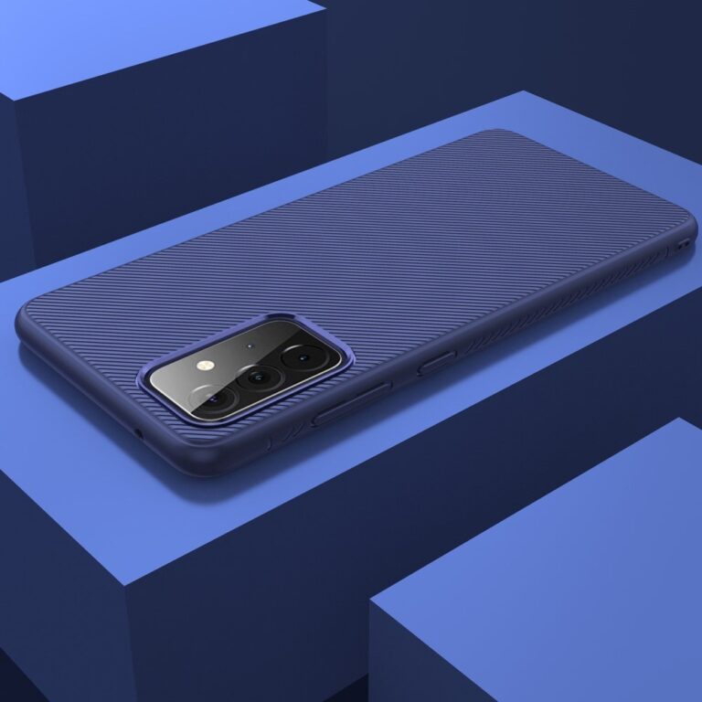 Samsung Galaxy A72 mobiltok hátlap, Jazz Blue rugalmas kék 3D