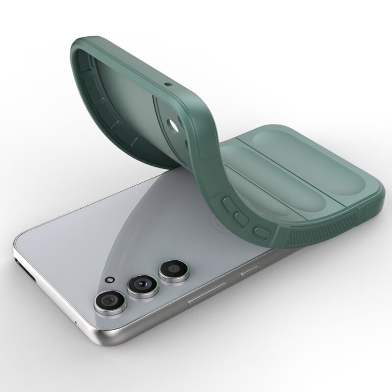 Samsung A34 mobiltok, Wave Protect Green zöld mintás