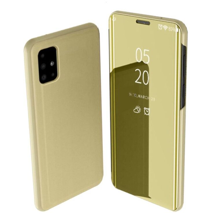Samsung Galaxy A71 mobiltok, Smart Cover Gold arany színű flip