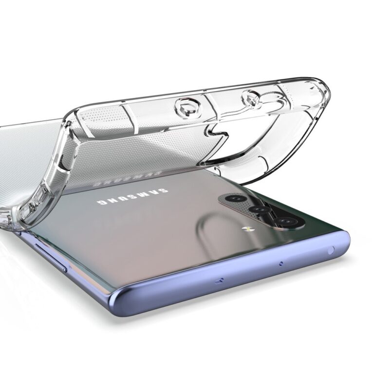 Samsung Galaxy Note 10 Plus tok, Fence Clear rugalmas áttetsző