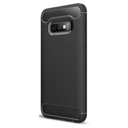 Samsung Galaxy S10E mobiltok, Ultimate Carbon fekete szálcsoszolt
