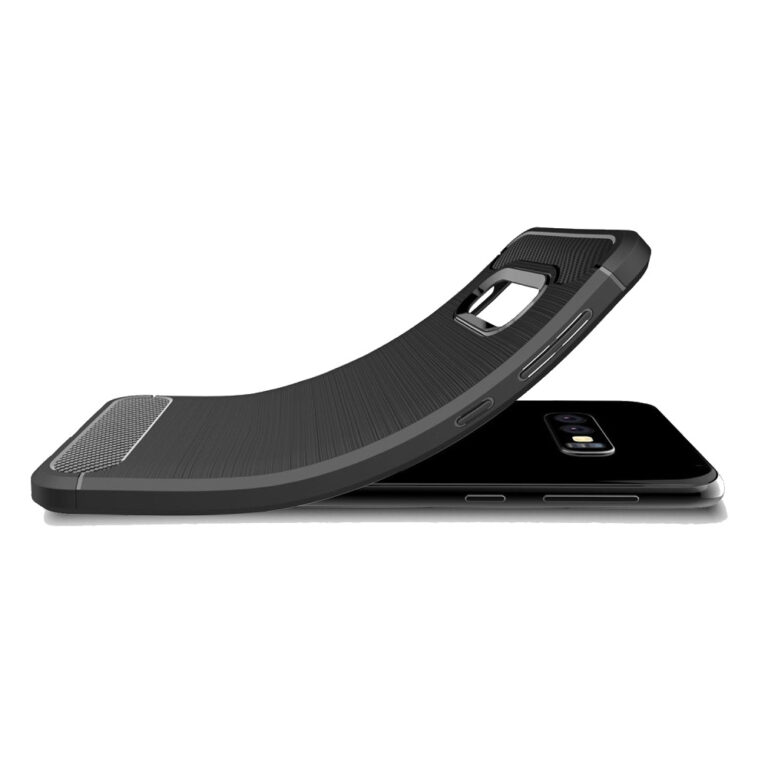 Samsung Galaxy S10E mobiltok, Ultimate Carbon fekete szálcsoszolt