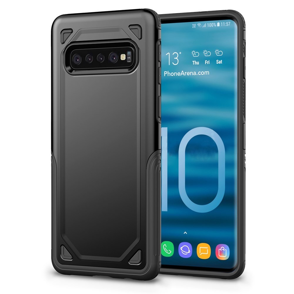 Samsung Galaxy S10 védőtok, Armor Protect Black ütésálló fekete