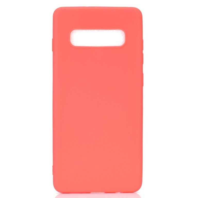 Samsung Galaxy S10 Plus hátlap, Soft Red vékony matt piros színben