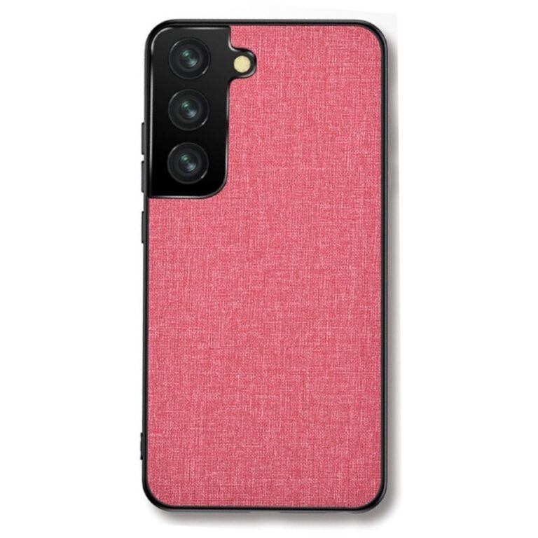 Samsung Galaxy S21 védőtok, Jeans Rose rózsaszín mintás szövet