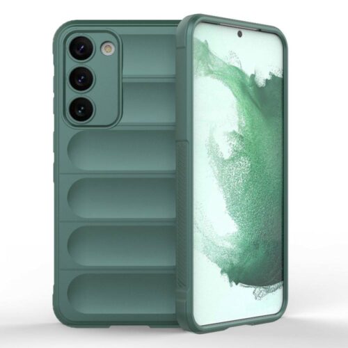 Samsung Galaxy S23+ telefontok, 3D Wave green sötétzöld