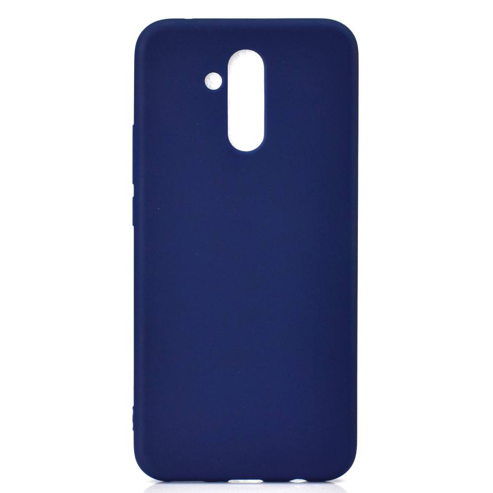 Huawei Mate 20 Lite tok hátlap, Soft Blue sötétkék anyagú tpu