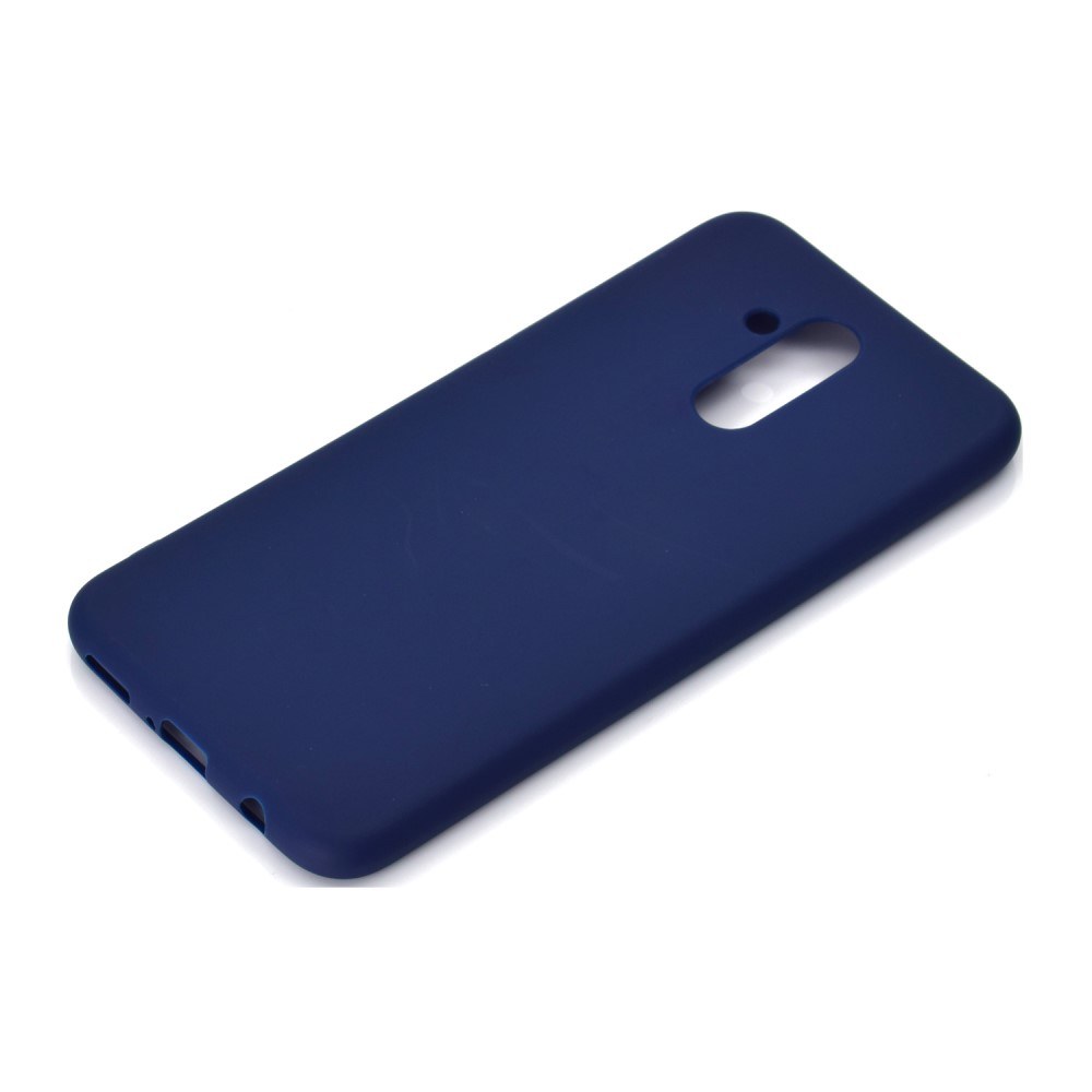 Huawei Mate 20 Lite tok hátlap, Soft Blue sötétkék anyagú tpu