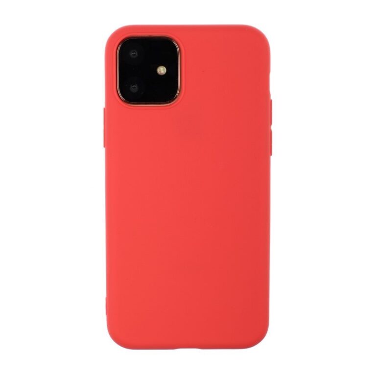 iPhone 11, Silk Fit Red szilikontok élénk piros színben
