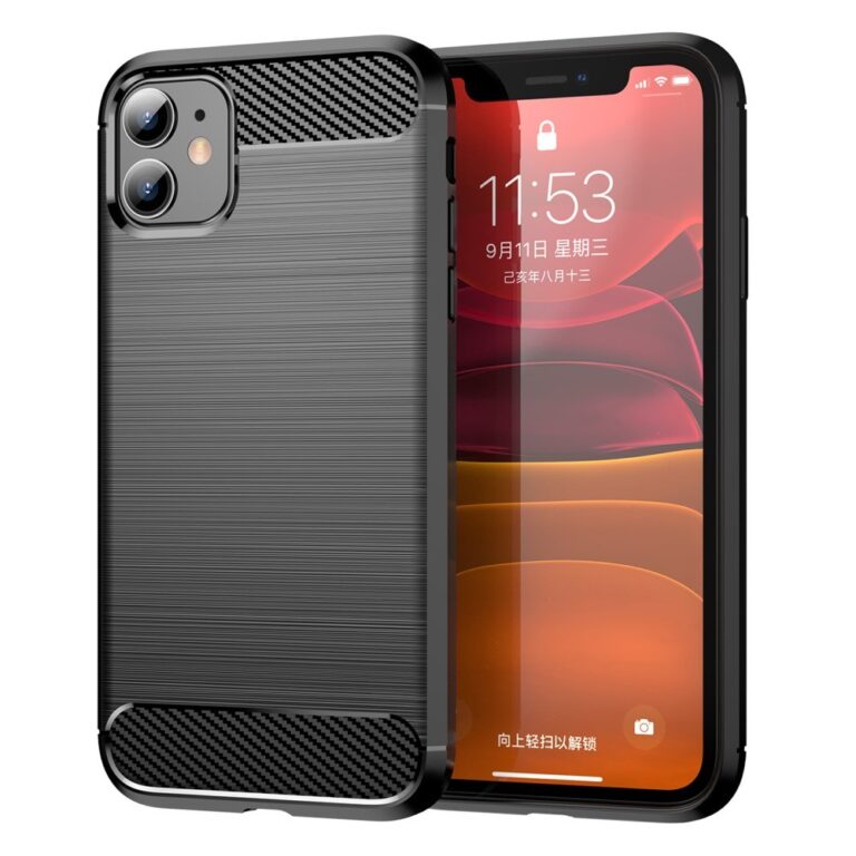 iPhone 11 telefontok, Ultimate Carbon fekete mintával