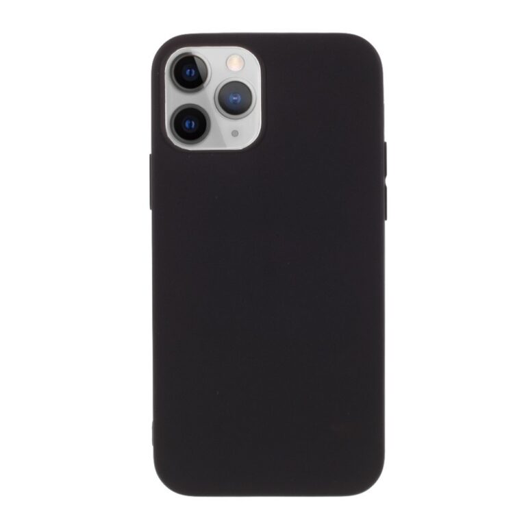 iPhone 12 Pro Max védőtok, Silicone Black rugalmas fekete