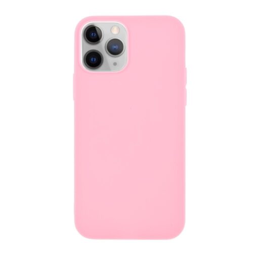 iPhone 12 Pro tok hátlap, Simple Pink matt rózsaszín vékony