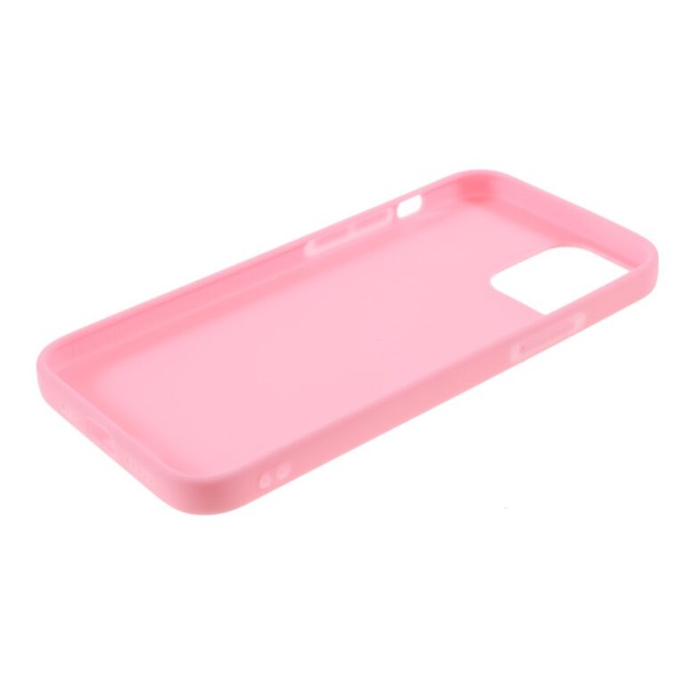 iPhone 12 Pro tok hátlap, Simple Pink matt rózsaszín vékony