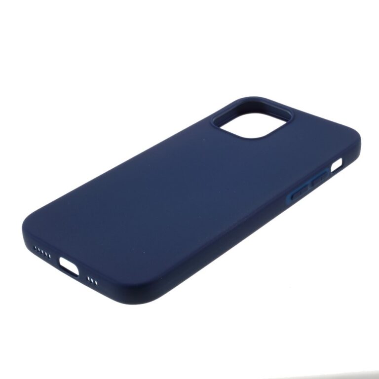 iPhone 12 Pro Max, Silicone Blue matt szilikontok kék színben