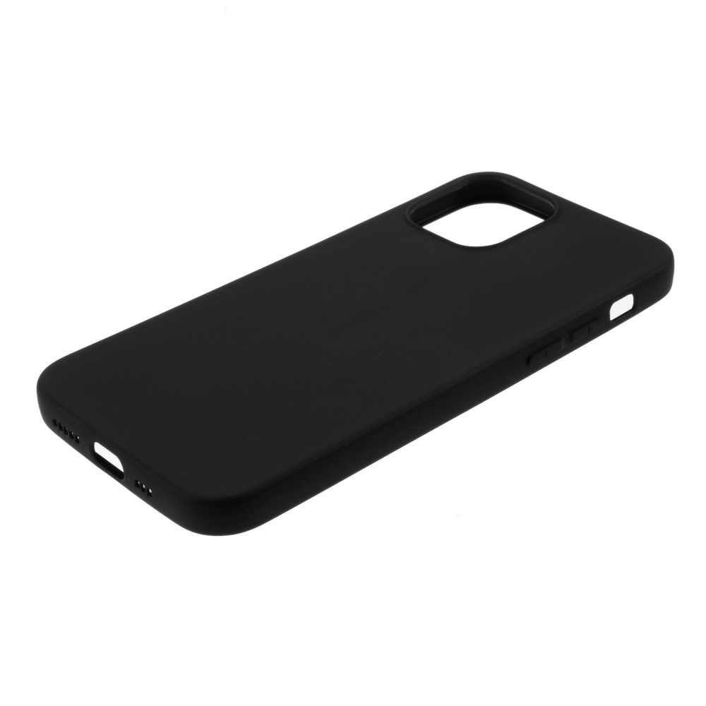 iPhone 12 Mini tok, Slimfit Black fekete ujjlenyomat mentes