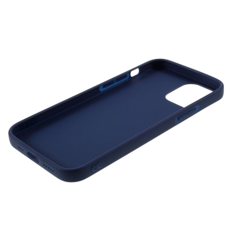 iPhone 12 Mini, Slimfit Blue matt sötétékék tpu szilikontok