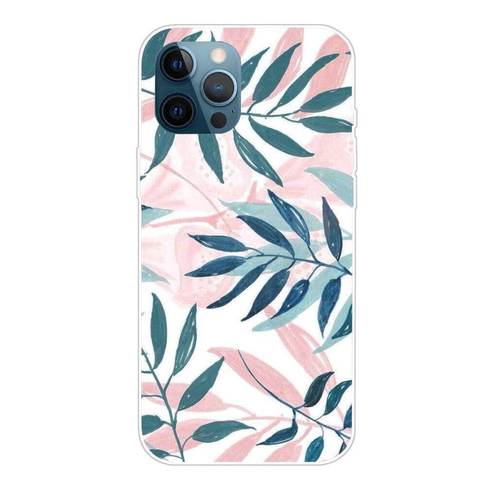 iPhone 13 Pro nyomtatott tok, Design Jungle világos levélmintákkal