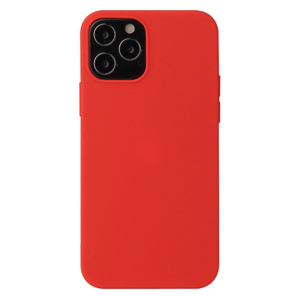iPhone 14 Pro védőtok, Simple Red élénk piros szilikonból