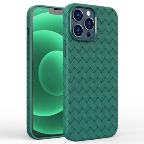 iPhone 14 hátlap, 3D Green kiemelkedő mintás zöld