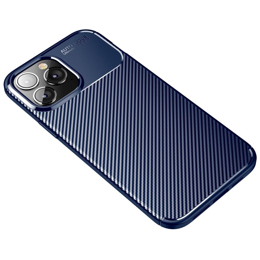 iPhone 14 Pro Max telefontok, Rugged Carbon Blue sötétkék tpu2