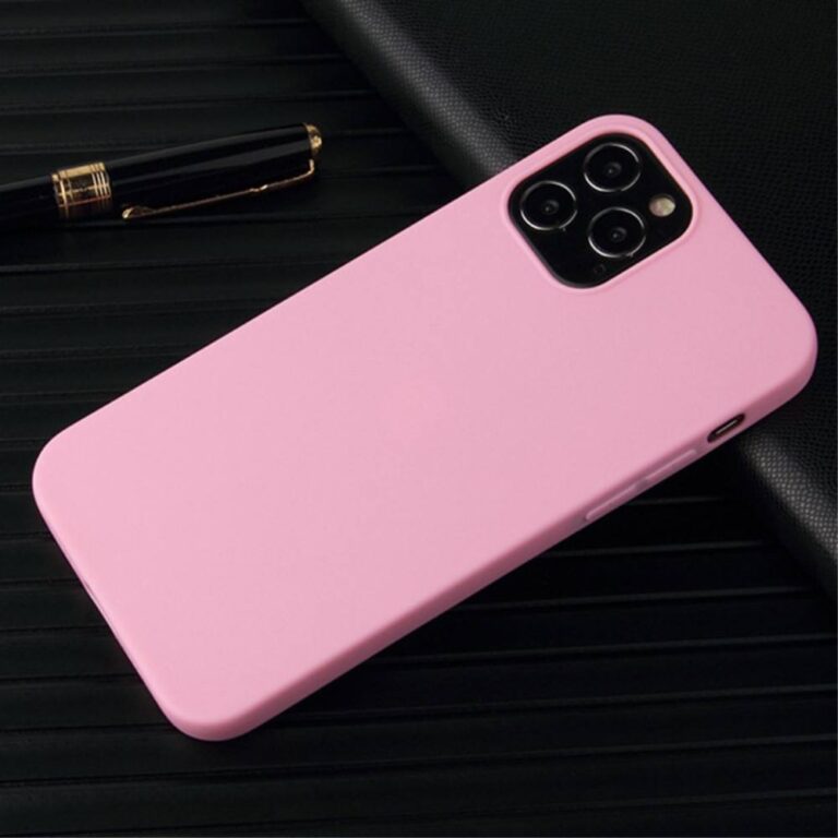 iPhone 14 Pro tok, Slim Pink rugalmas rózsaszín
