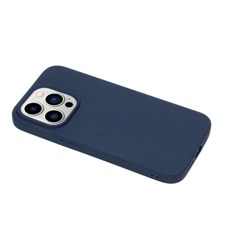 iPhone 15 Pro telefontok, Simple Blue vékony sötétkék tpu