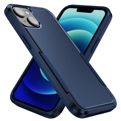 iPhone 15 Plus ütésálló tok, Impact Fusion sötétkék színben