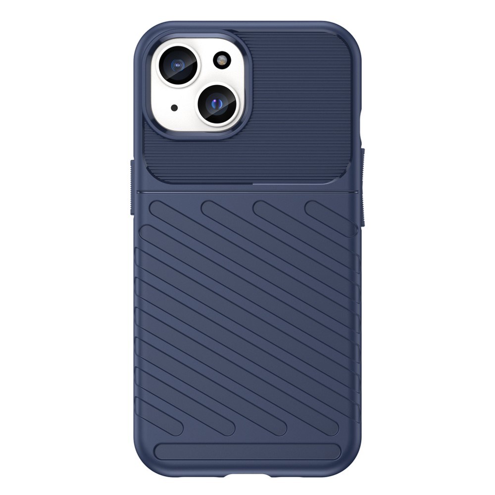 iPhone 15 ütésálló tok, Thunder Design Blue sötétzöld