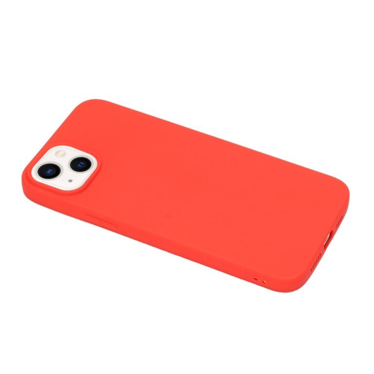 iPhone 15 tok, Matte Red élénk piros szilikontok