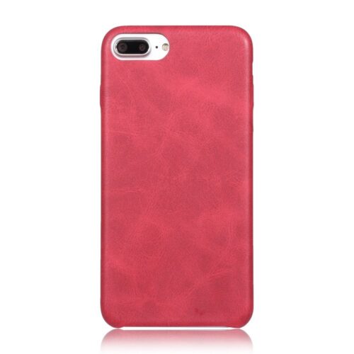 iPhone 7 Plus, Vintage Leather Red piros valódi bőrtok