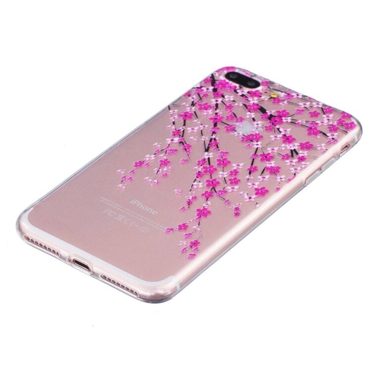 iPhone 8 Plus telefontok, Purple Spring tavaszi virág mintás