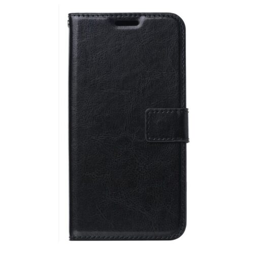 iPhone 7 tok, Leather Book Black kinyitható fekete