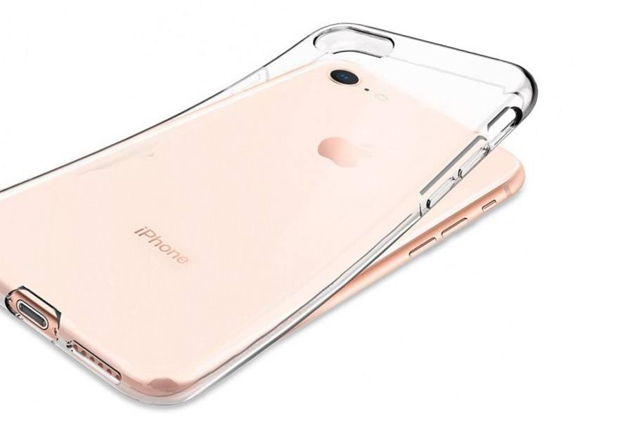 iPhone SE 2020 tok hátlap, Liquid Clear átlátszó prémium