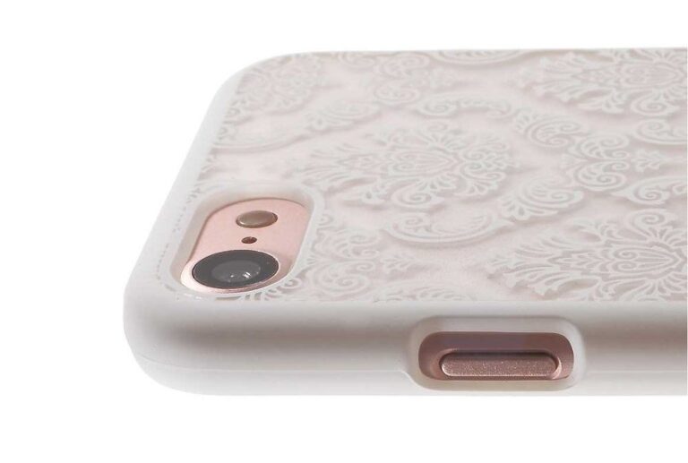 iPhone 6, Damask White csipkés keménytok fehér színben