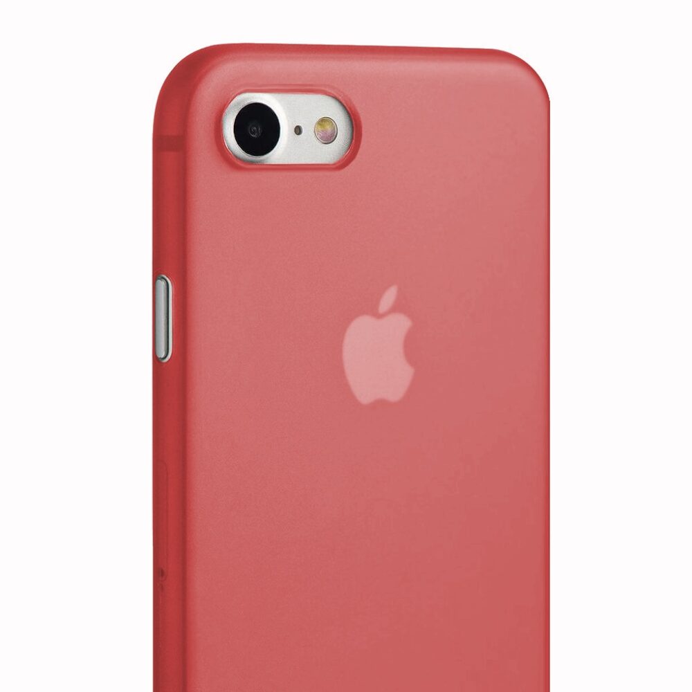 iPhone 8 Plus tok, Ultrathin Red piros vékony áttetsző