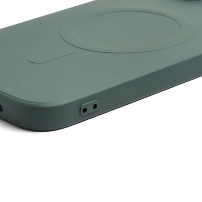 Zöld iPhone MagSafe tok, mágneses szilikonból