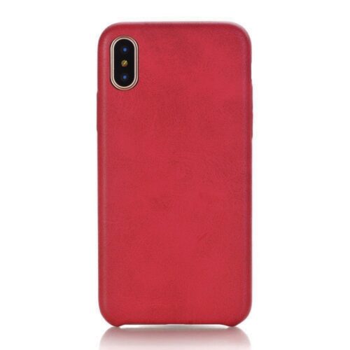 Samsung Galaxy S23 bőrtok, Red Leather piros valódi