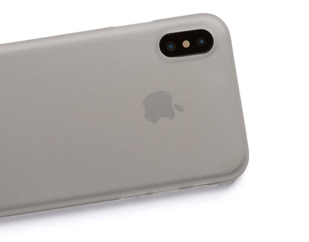 iPhone XS tok, Ultrathin Smoke vékony szürke plexi védelem