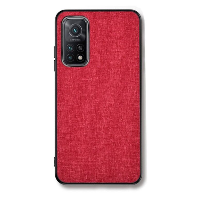 Xiaomi Mi 10T telefontok, Jeans Red piros szövet borítással