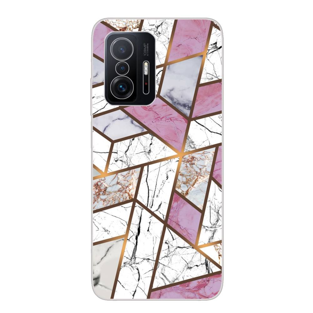 Xiaomi 11T egyedi tok, Design Pink fehér és rózsaszín
